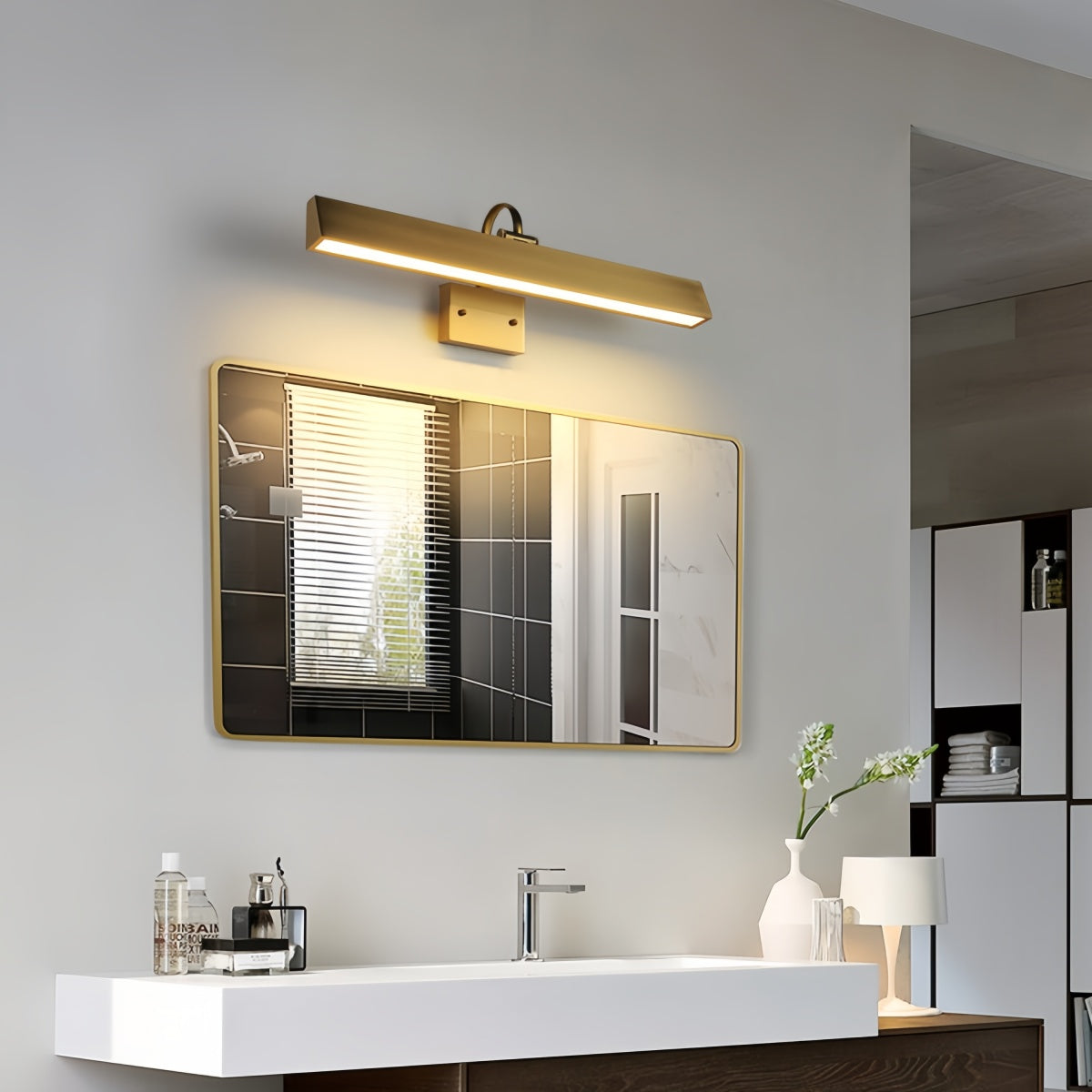 All-Copper Outdoor Waterproof Wall Light—Suitable For Storefront Signage Vanity Mirrors And Artwork Illumination