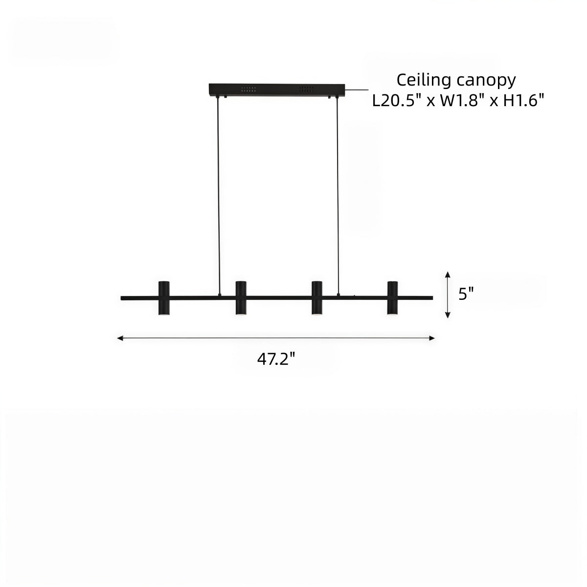 Italian Minimalist Black Travertine Pendant Light for Dining Rooms Studios Studies