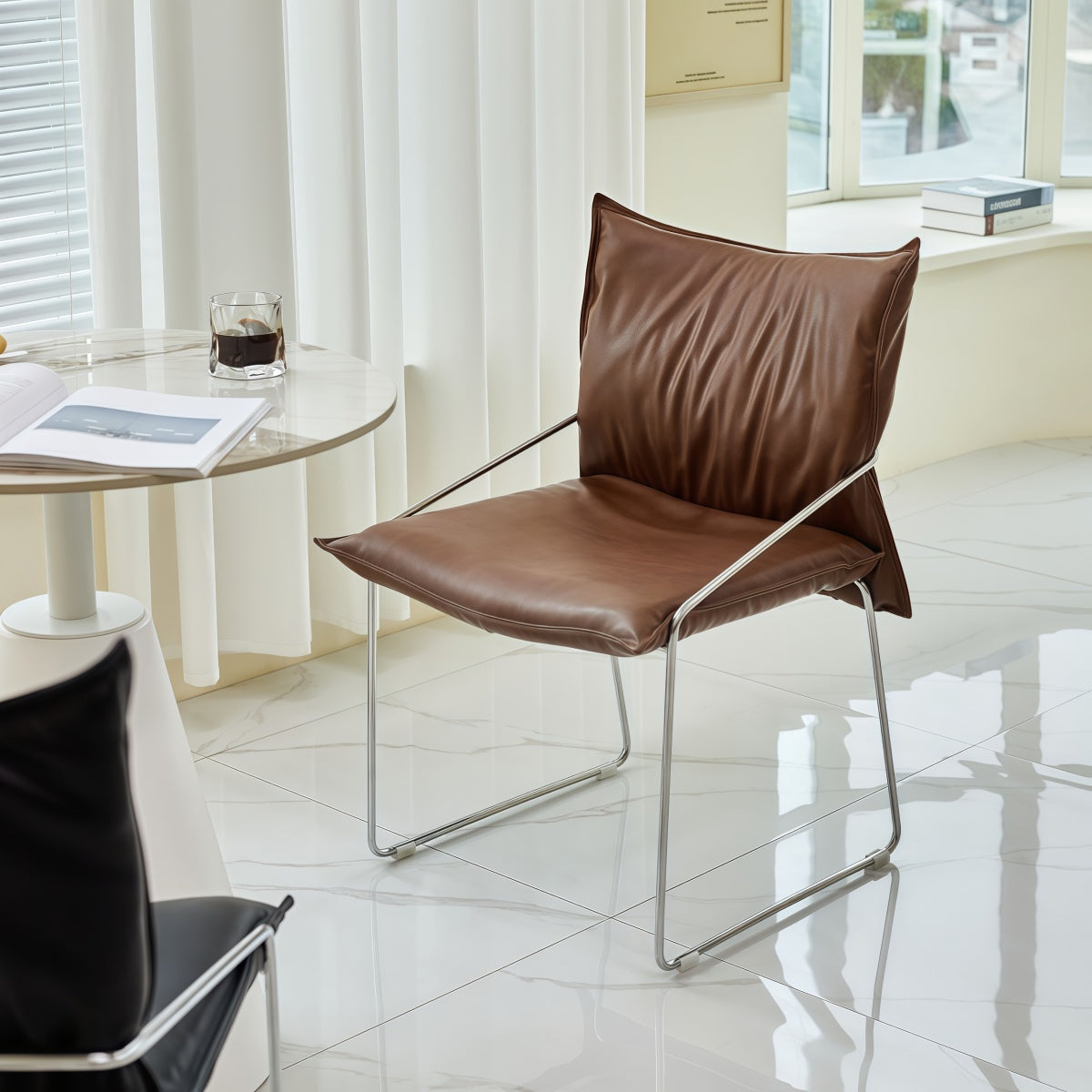 Antique Office Chair - Vintage Light Luxury Dining & Minimalist Lounge Chair