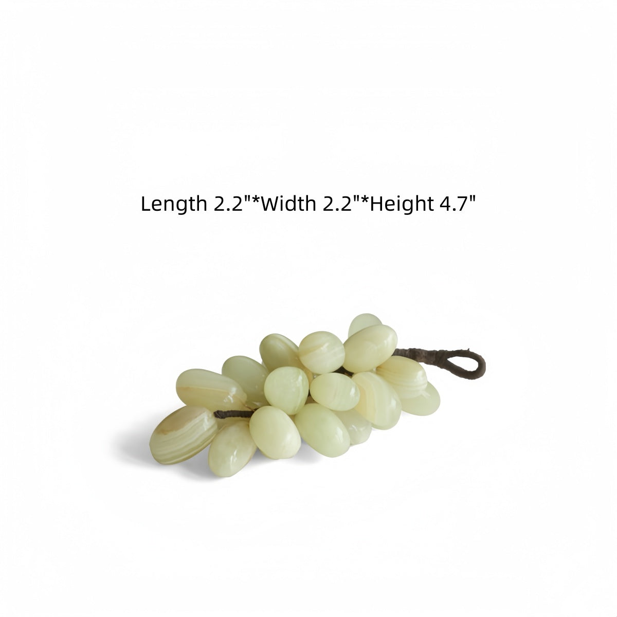 Natural Jade Grape Cluster Artificial Fruit Ornament – Living Room Tabletop Decor