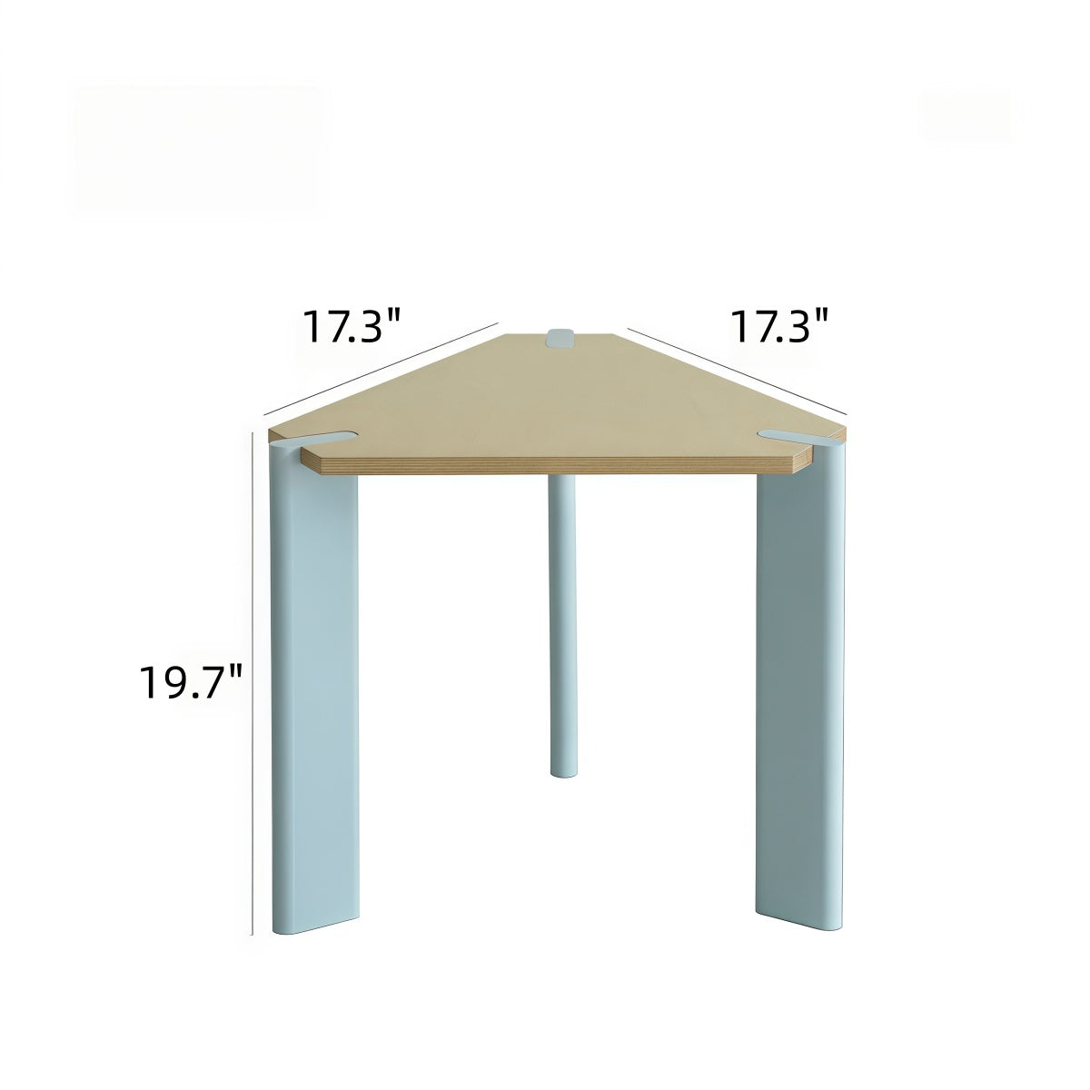 Movable Marine-grade Plywood Coffee Side Table for Small-space Sofas