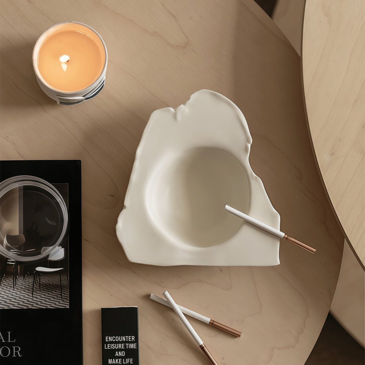 Ashtray - Nordic Minimalist Wabi-Sabi Style Niche Design Decorative Piece