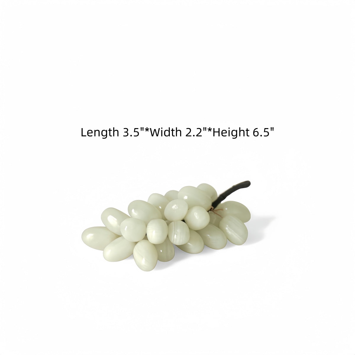 Natural Jade Grape Cluster Artificial Fruit Ornament – Living Room Tabletop Decor