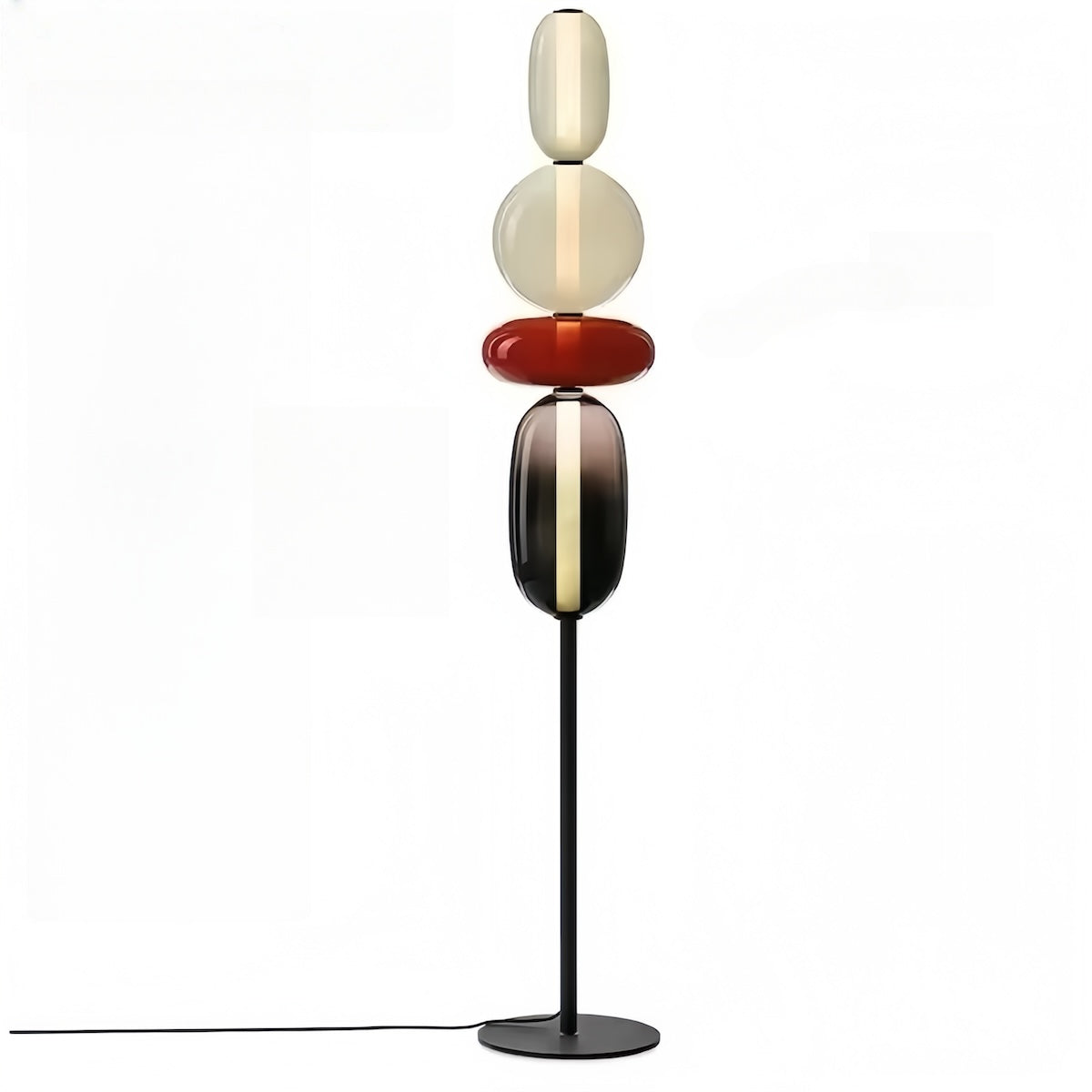 Handcrafted Glass Table Lamp – Elegant & Versatile Lighting for Any Space