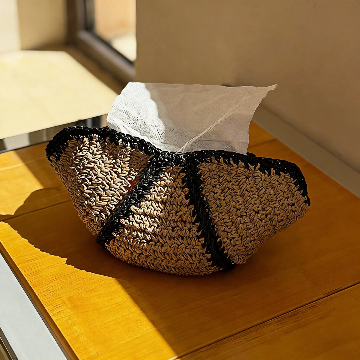Tissue Box - French-Style Seashell & Horn Premium Tissue Box for Home Decor