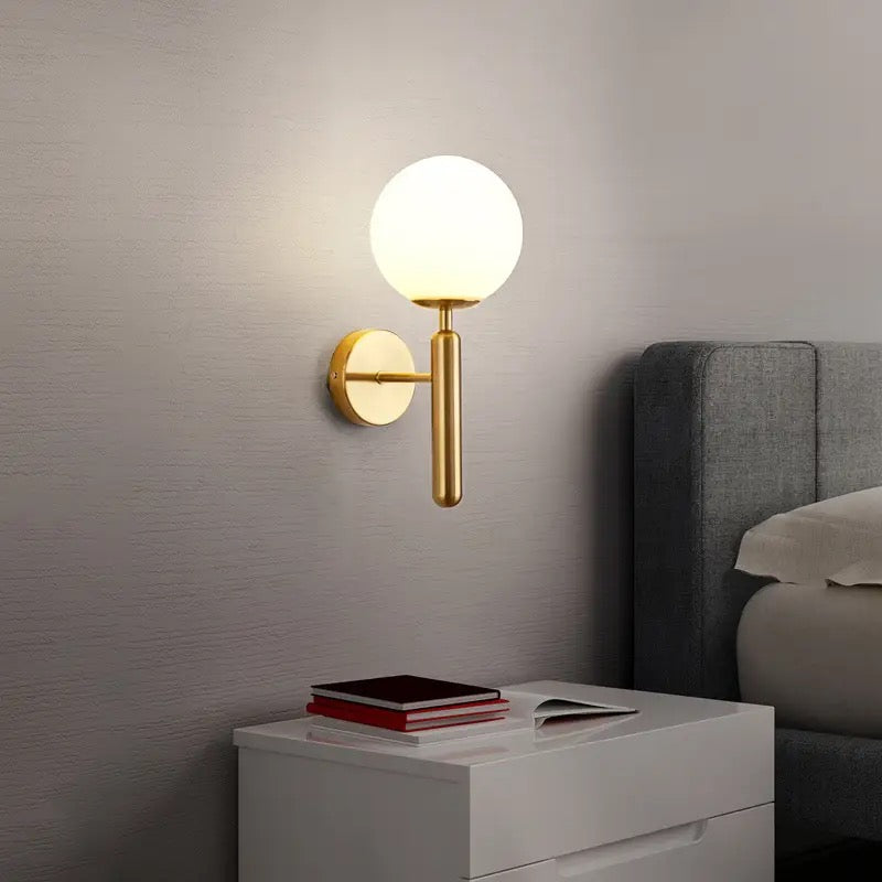 Single Head Glass Wall Light | Radiant Brilliance - Motivo Decor