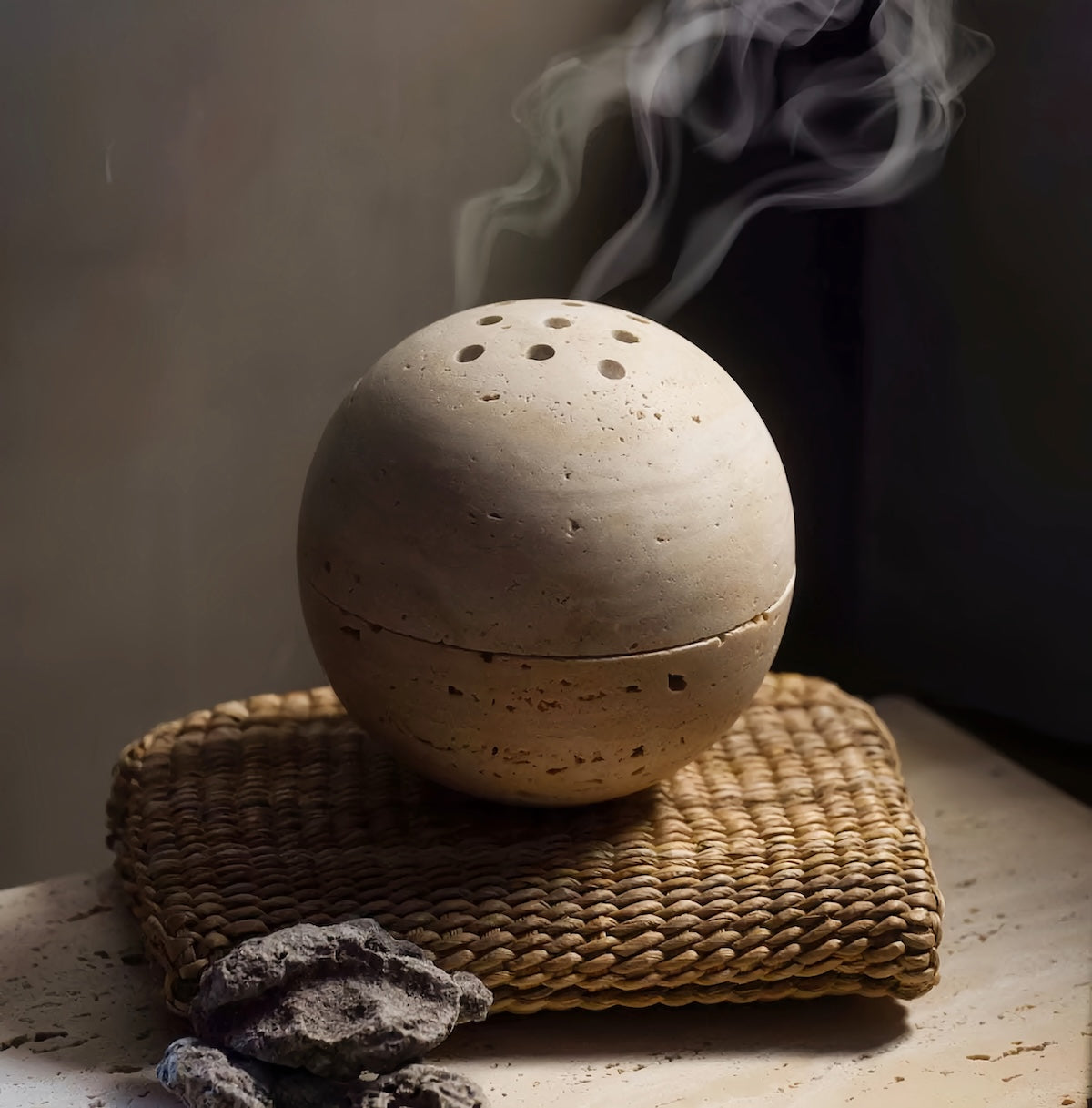 Incense Burner – Elegant Marble Home Décor Ornament for Tranquility