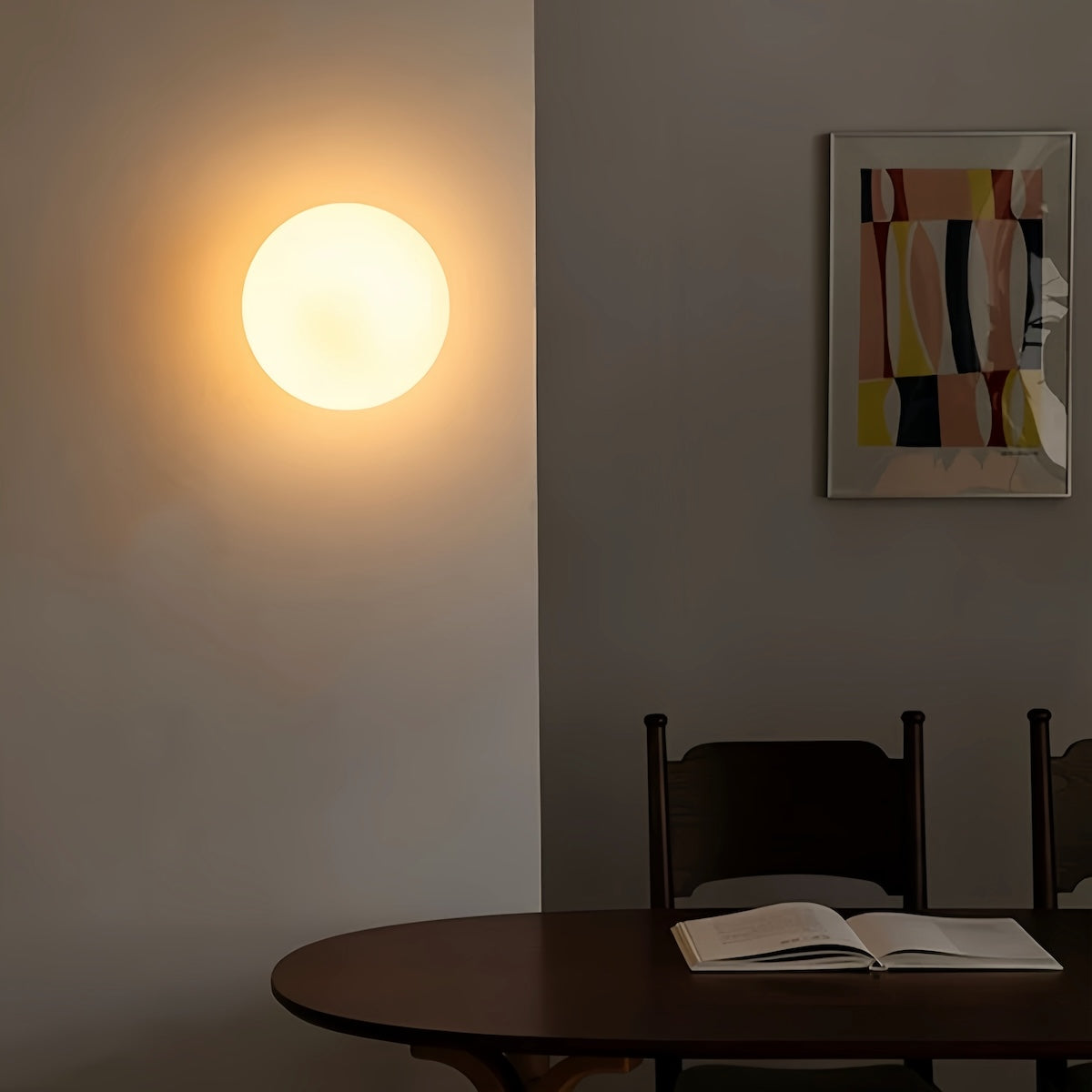 Glass Round Wall Light – Modern Spherical Wall Lamp for Hallways & Bedrooms