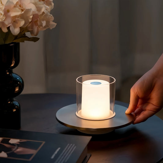 Night Lamp - Rechargeable Ambience Candle Lamp for Dining & Outdoors