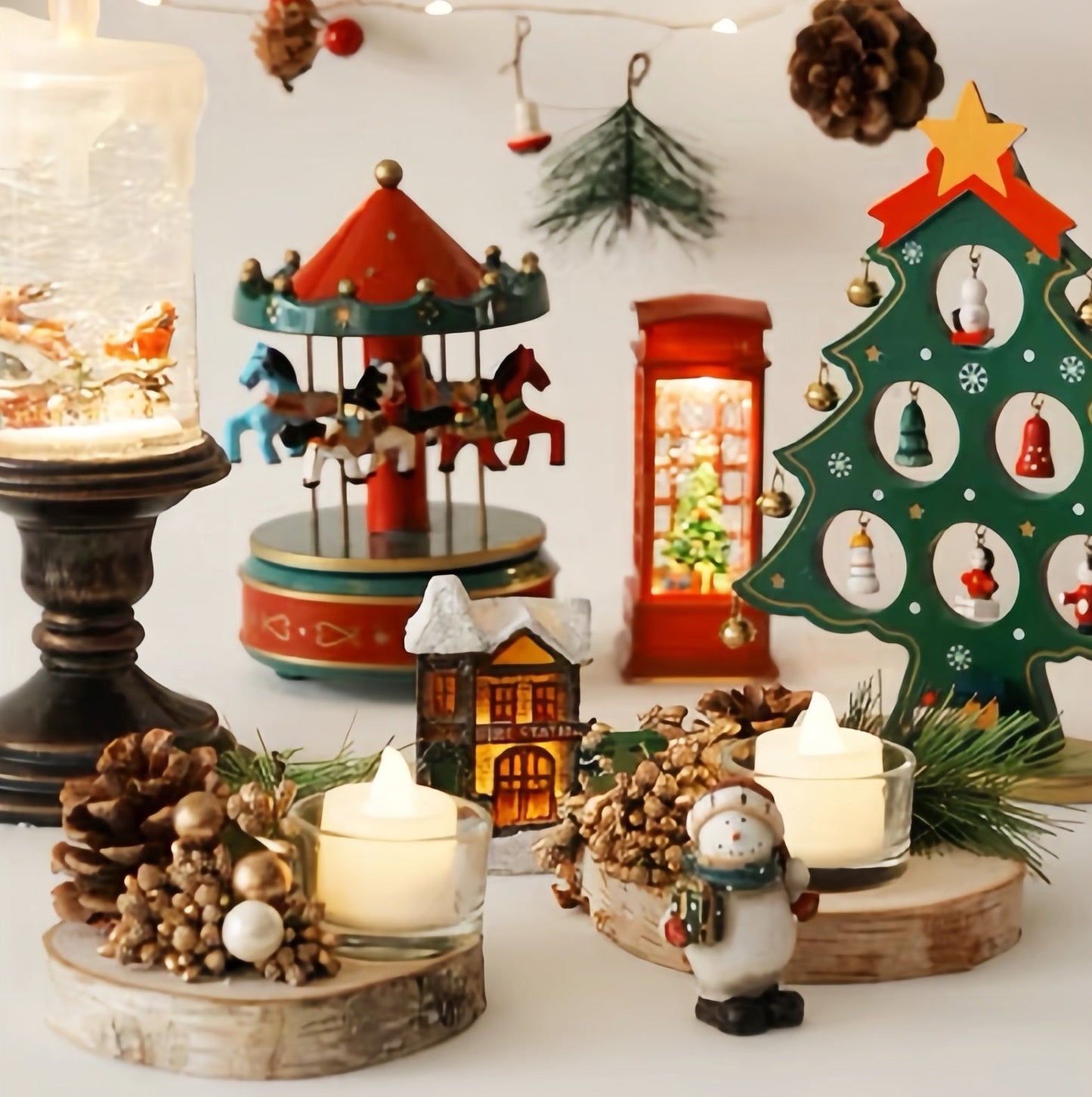 Christmas holiday ornaments - Festive Table Decor & Miniatures for Christmas
