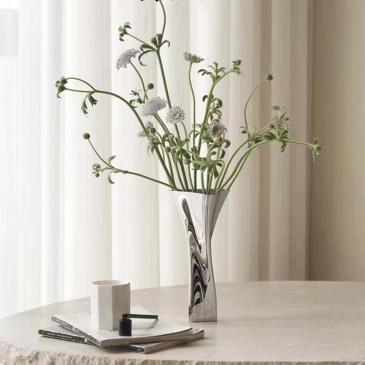 Tall Vase | Nordic Stainless Steel Modern Home Decor for Elegant Spaces
