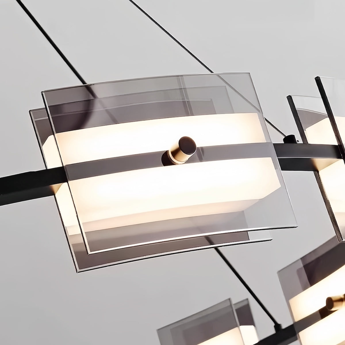 Art Deco Chandelier | Modern Glass Pendant Light for Dining & Bar