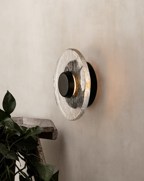 Glass Wall Light - Vintage Handcrafted Ambient Lamp for Indoor Decor