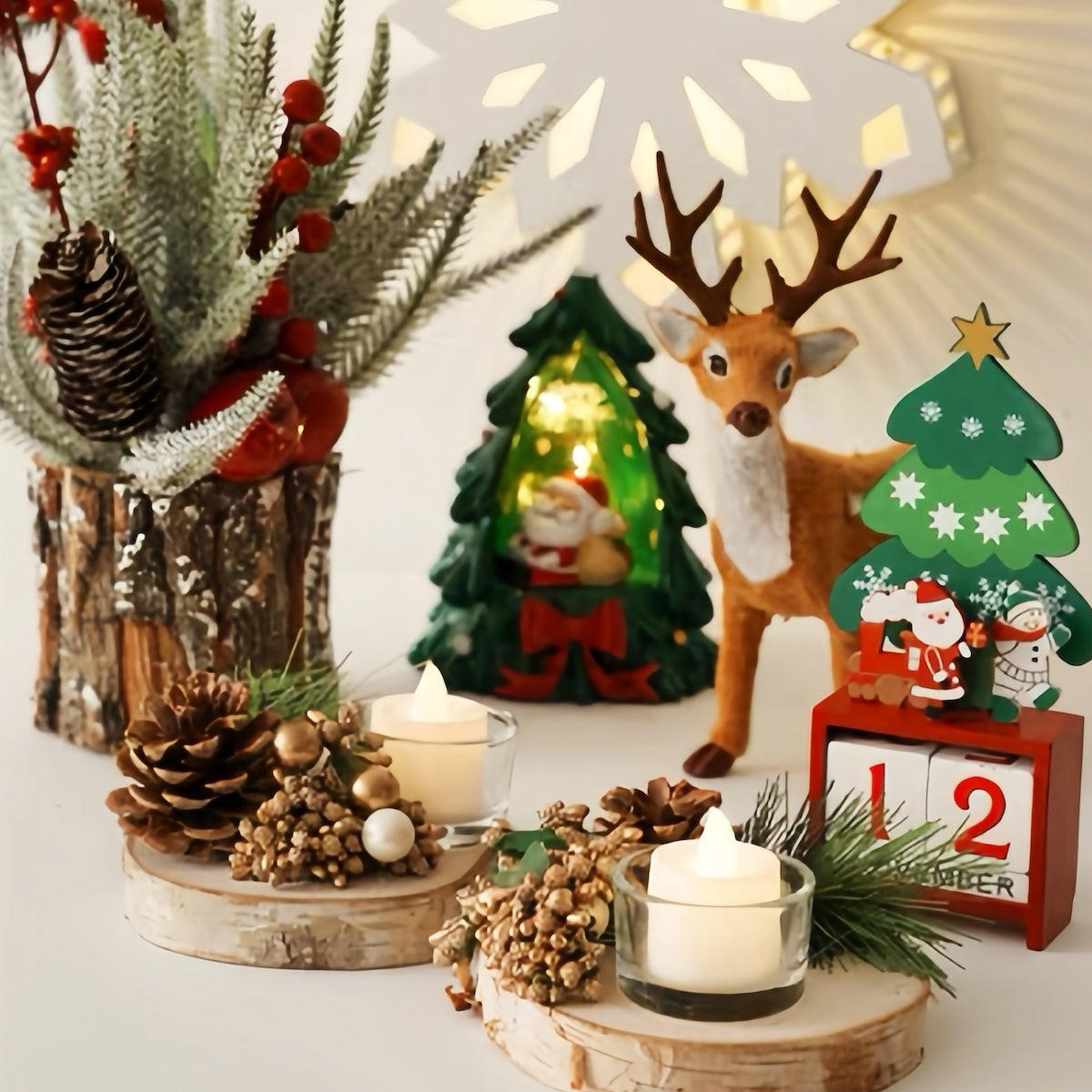 Christmas holiday ornaments - Festive Table Decor & Miniatures for Christmas