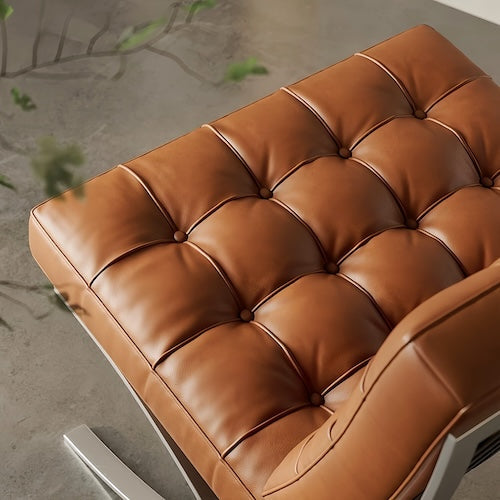 Barcelona Chair | Luxurious Black & Brown Leather Iconic Design - motivodecor.com