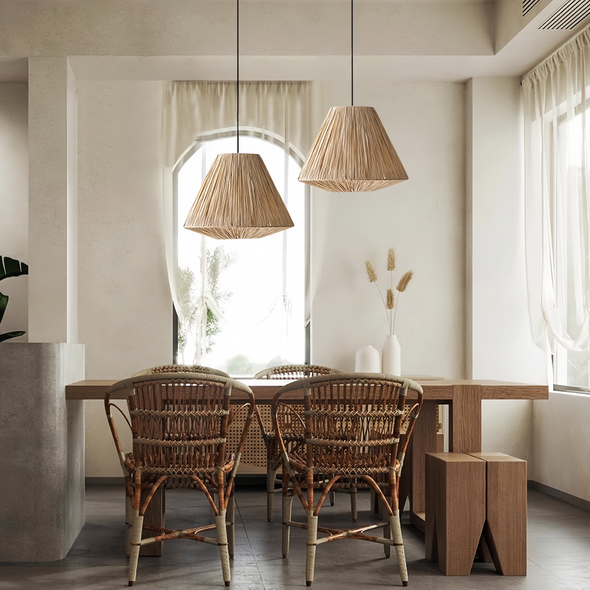 Rattan Pendant Light Creative & Unique Lamp for Bedroom, Dining, Bar