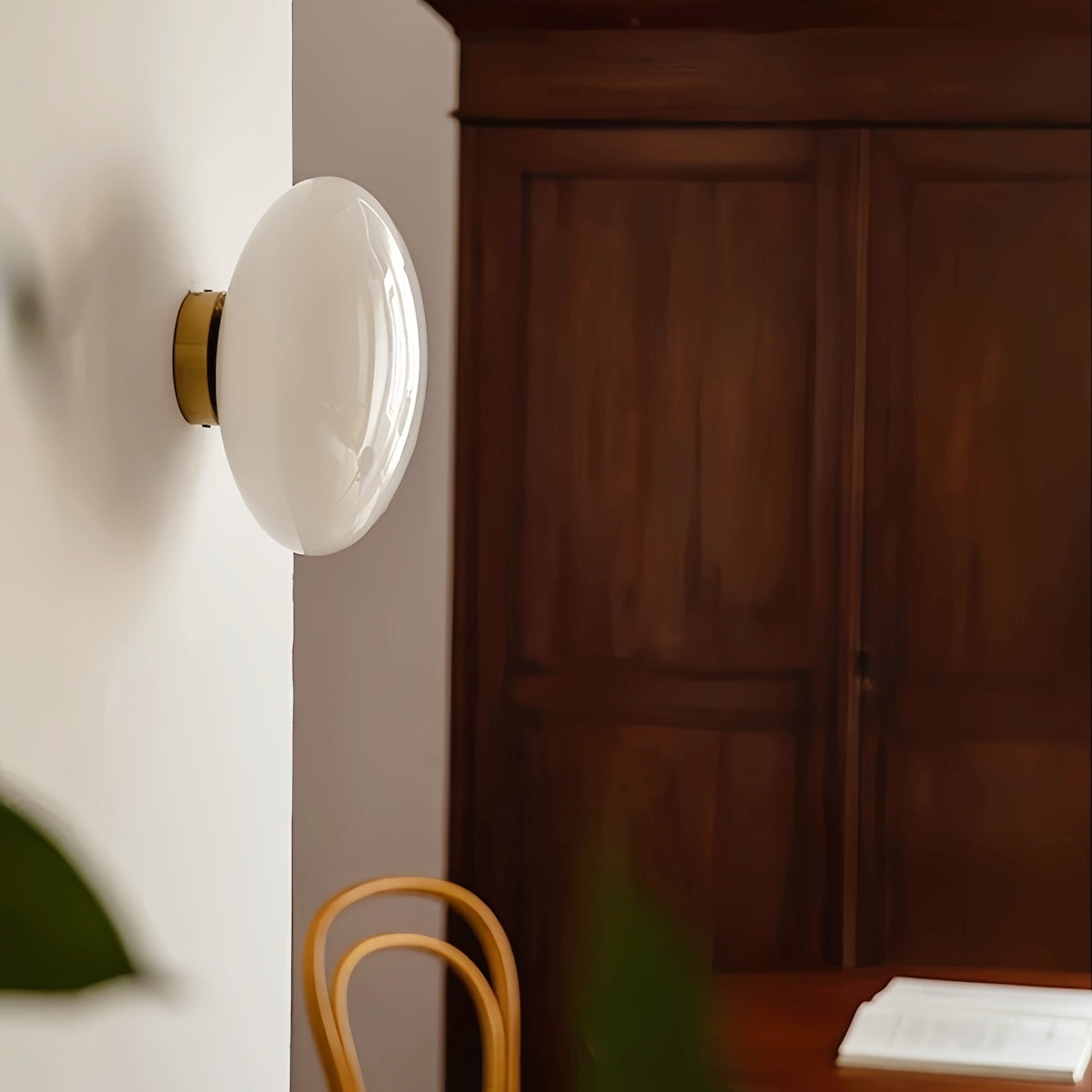 Glass Round Wall Light – Modern Spherical Wall Lamp for Hallways & Bedrooms