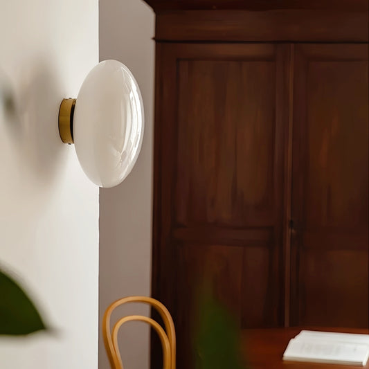 Glass Round Wall Light – Modern Spherical Wall Lamp for Hallways & Bedrooms