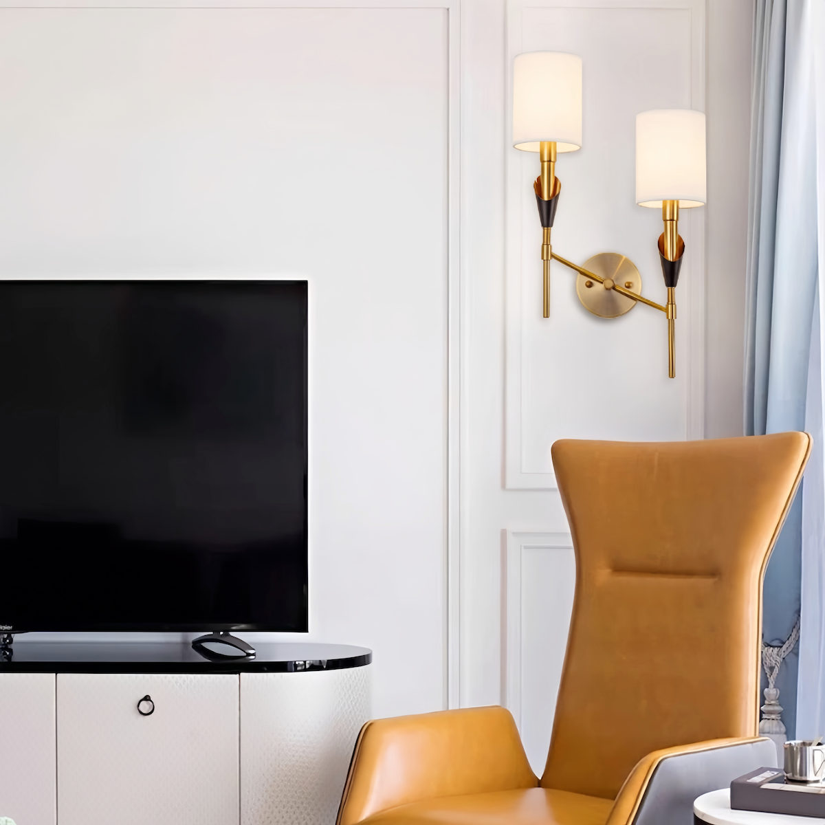 Postmodern Nordic Style Wall Lamp - Retro Luxury Bedroom & Hallway Lighting