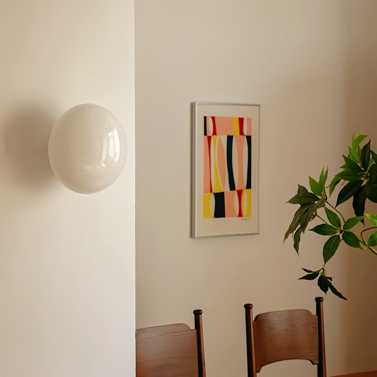 Glass Round Wall Light – Modern Spherical Wall Lamp for Hallways & Bedrooms