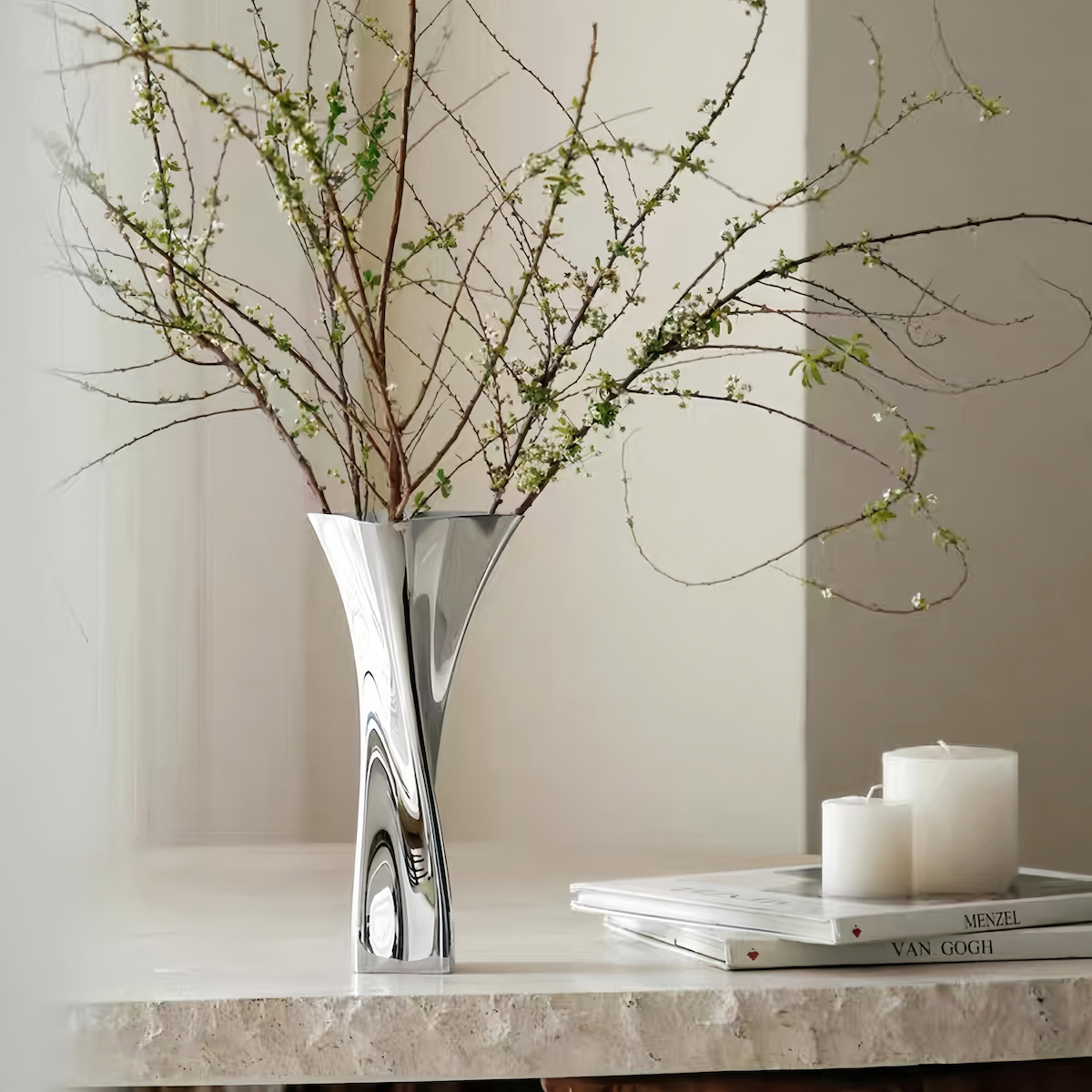 Tall Vase | Nordic Stainless Steel Modern Home Decor for Elegant Spaces