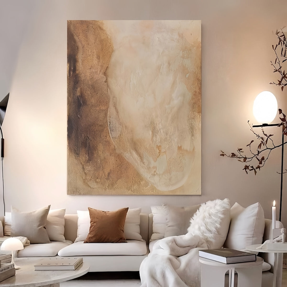 Wabi Sabi Wall Art - Handcrafted Japanese-Inspired Oil Painting - motivodecor.com