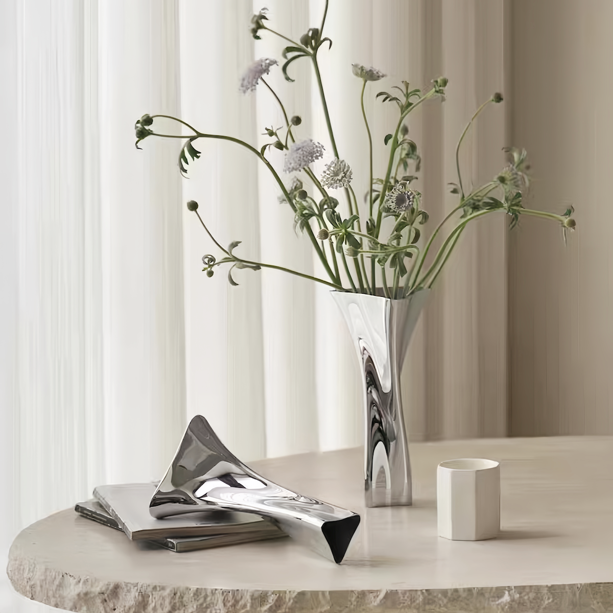 Tall Vase | Nordic Stainless Steel Modern Home Decor for Elegant Spaces