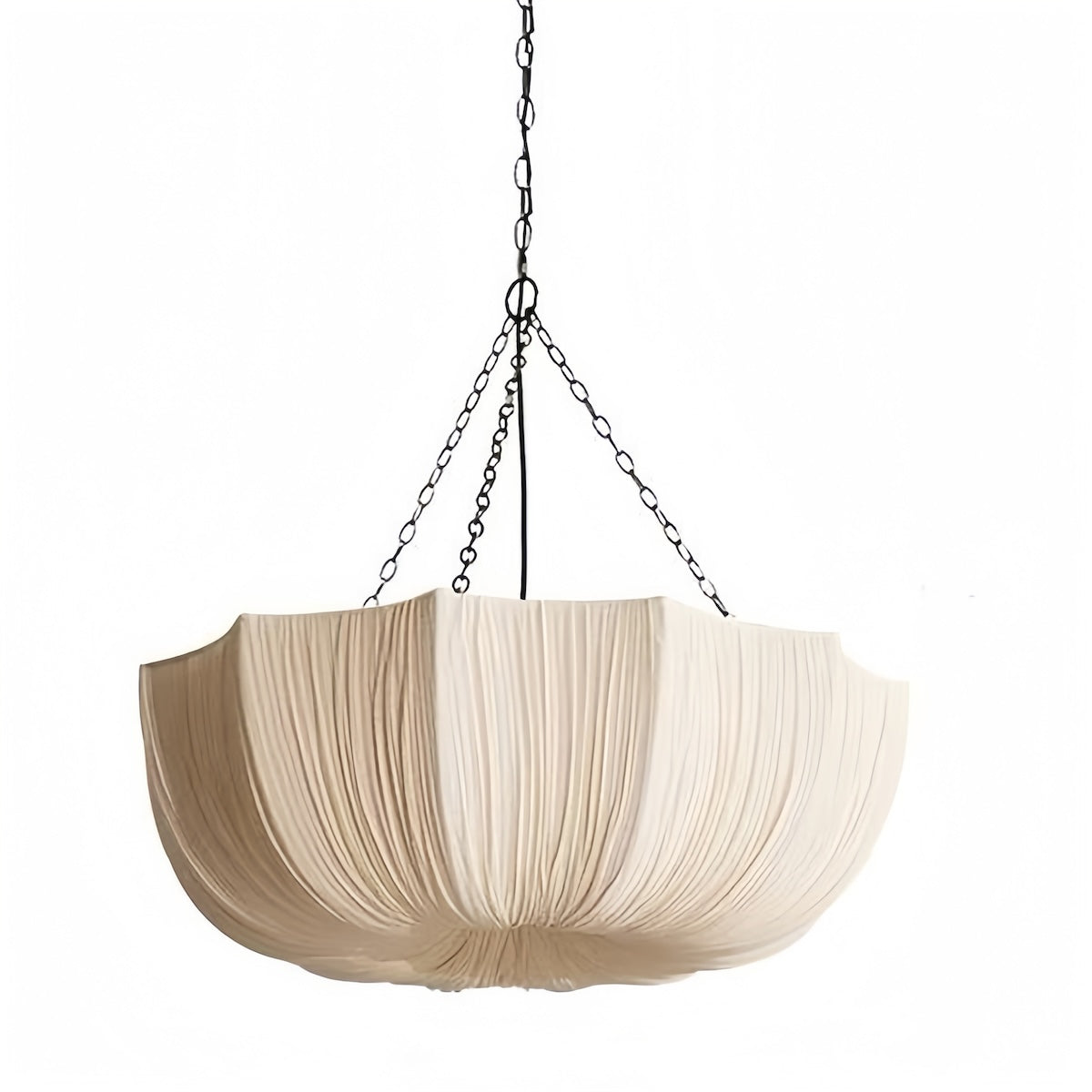 Linen Pendant Lighting - Elegant Vintage Fabric Pendant Light for Interiors