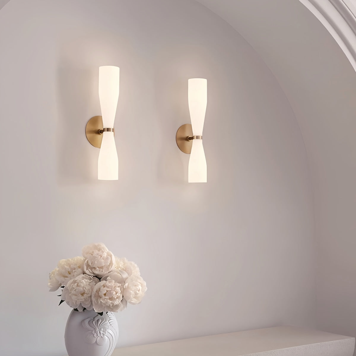 Minimalist Brass Wall Lamp for Living Room, Hallway & Bedside