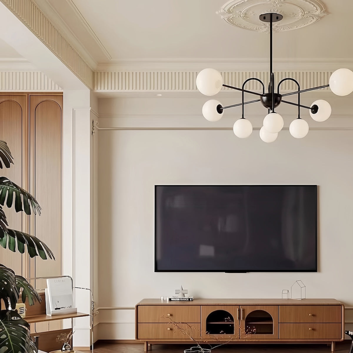 Vintage Pendant Lighting French Minimalist Cream 