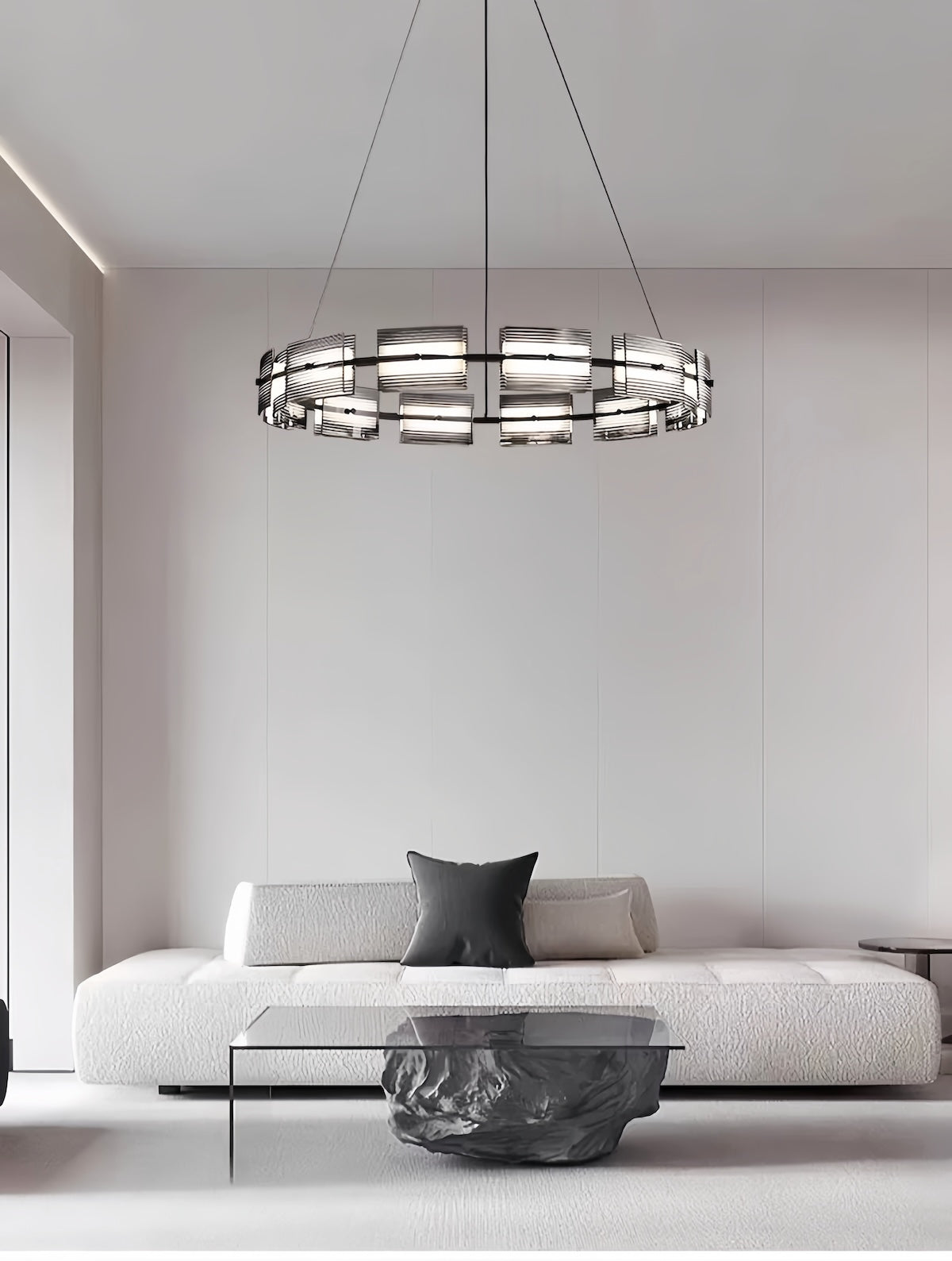 Art Deco Chandelier | Modern Glass Pendant Light for Dining & Bar