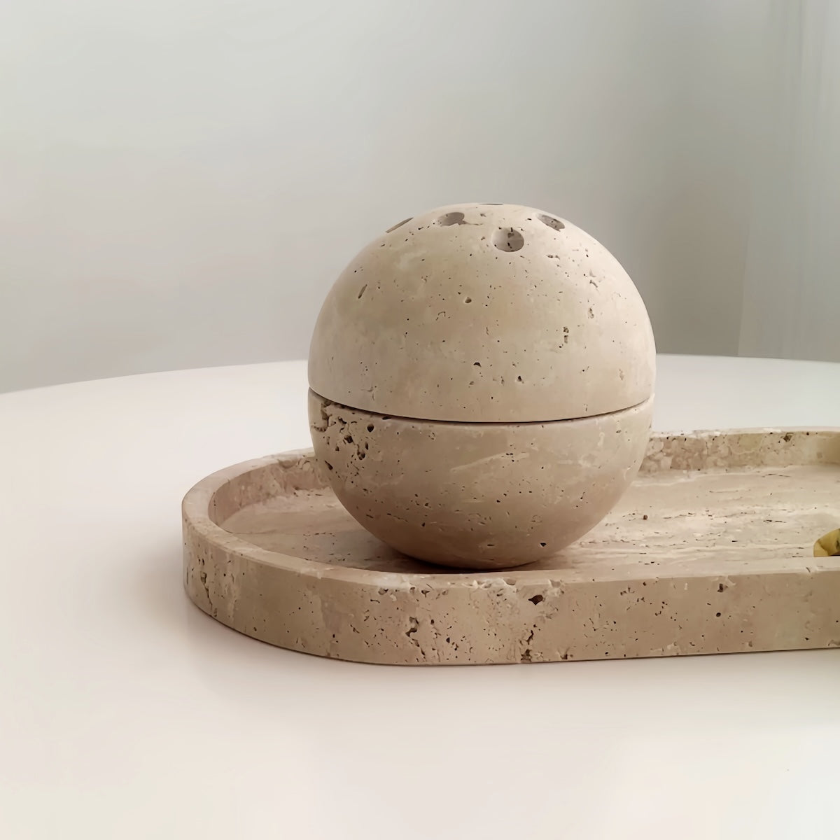 Incense Burner – Elegant Marble Home Décor Ornament for Tranquility