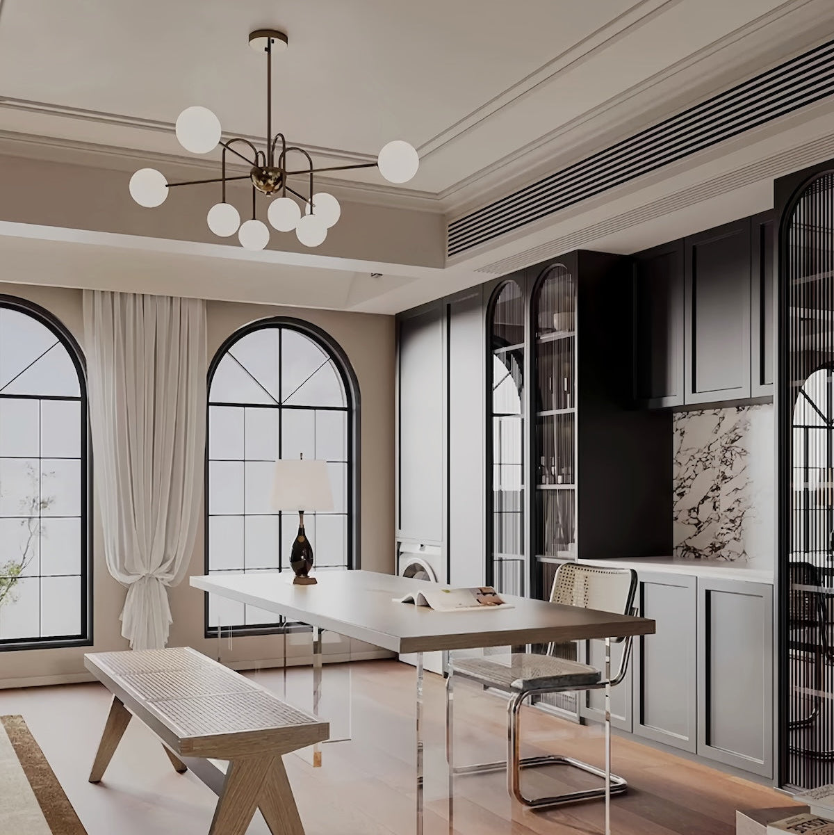 Pendant Lighting: French Minimalist Cream 