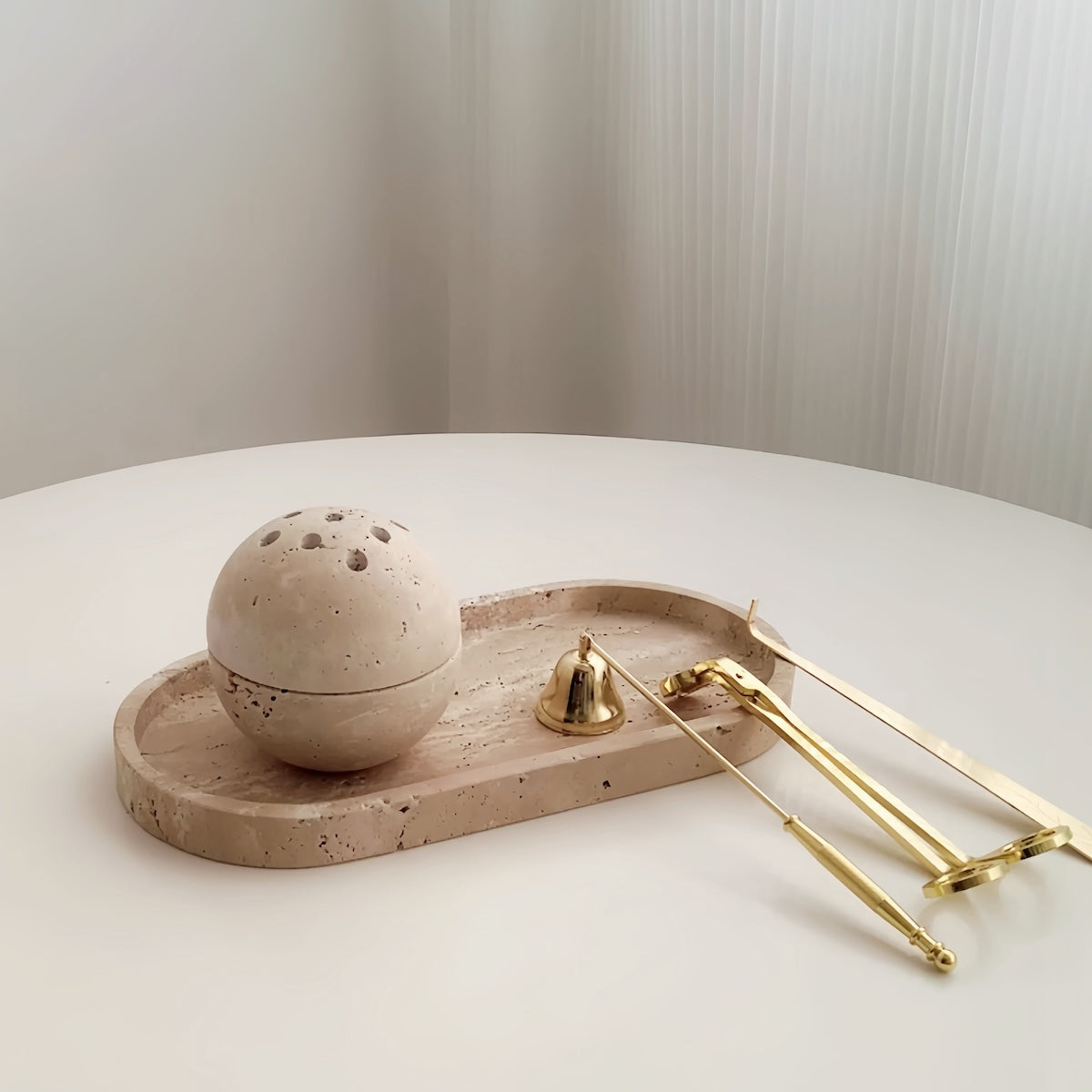 Incense Burner – Elegant Marble Home Décor Ornament for Tranquility