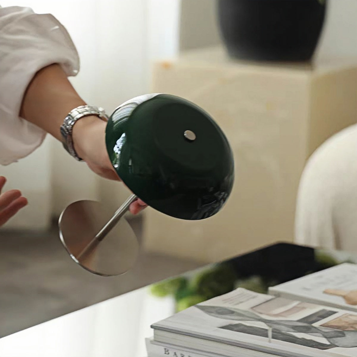 Rechargeable Lamp | Vintage Bedside Night Light with Dimmable Warm Glow