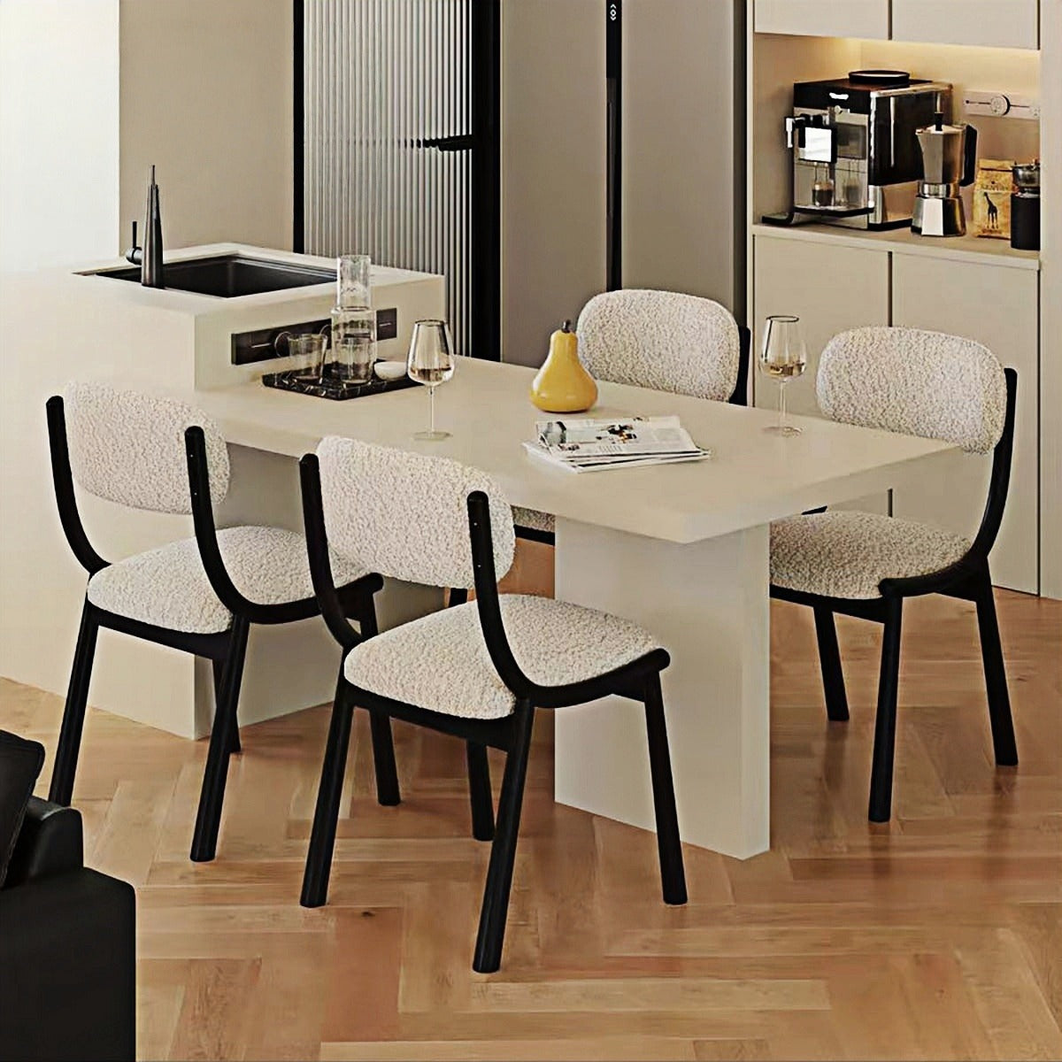 Sean Chair – Vintage Minimalist Solid Wood Dining Chair