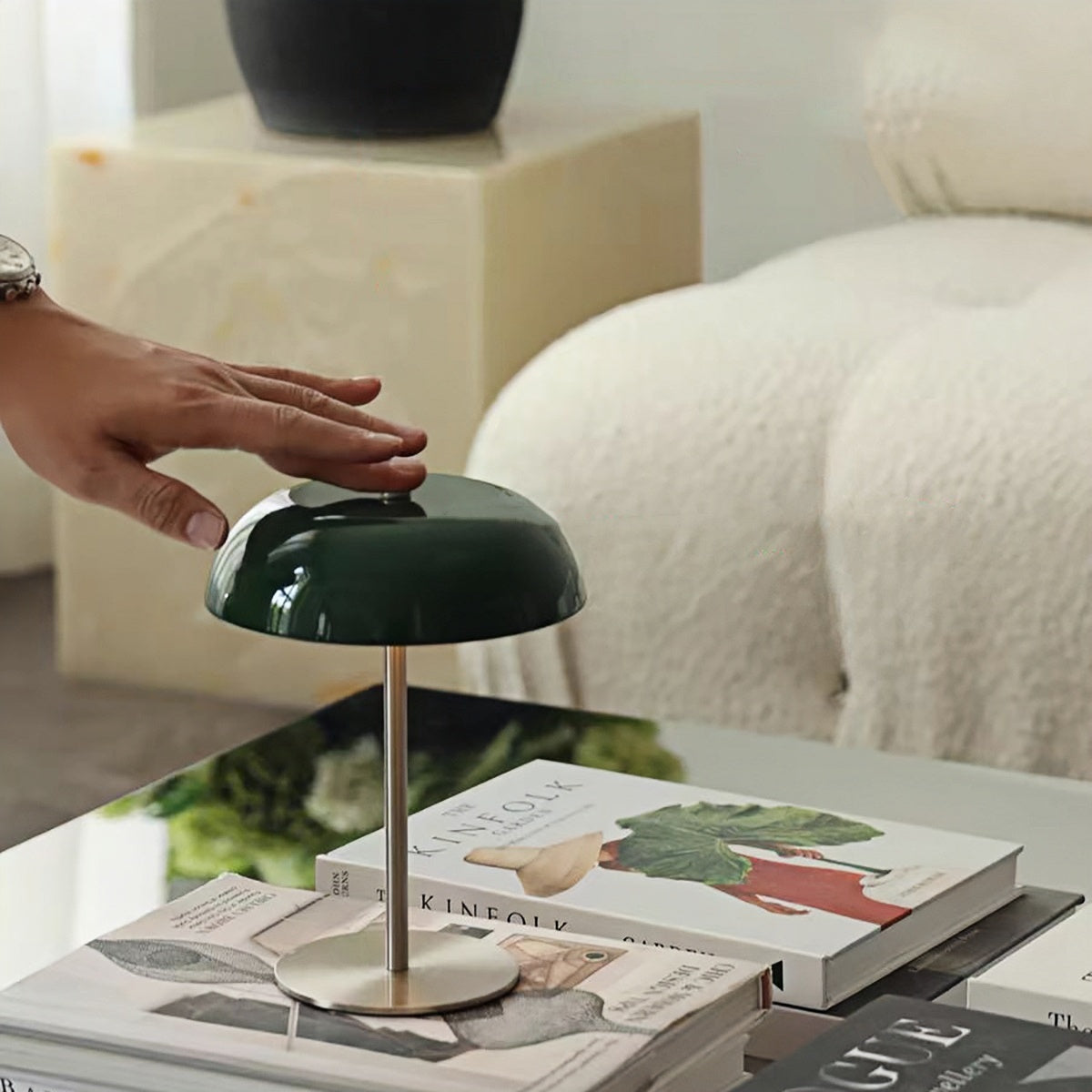 Rechargeable Lamp | Vintage Bedside Night Light with Dimmable Warm Glow