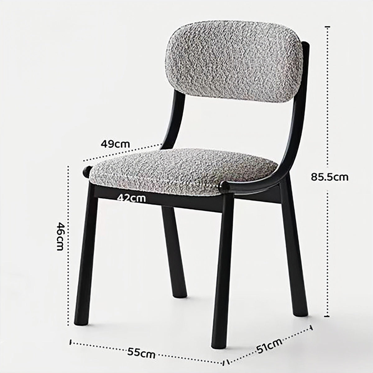 Sean Chair – Vintage Minimalist Solid Wood Dining Chair