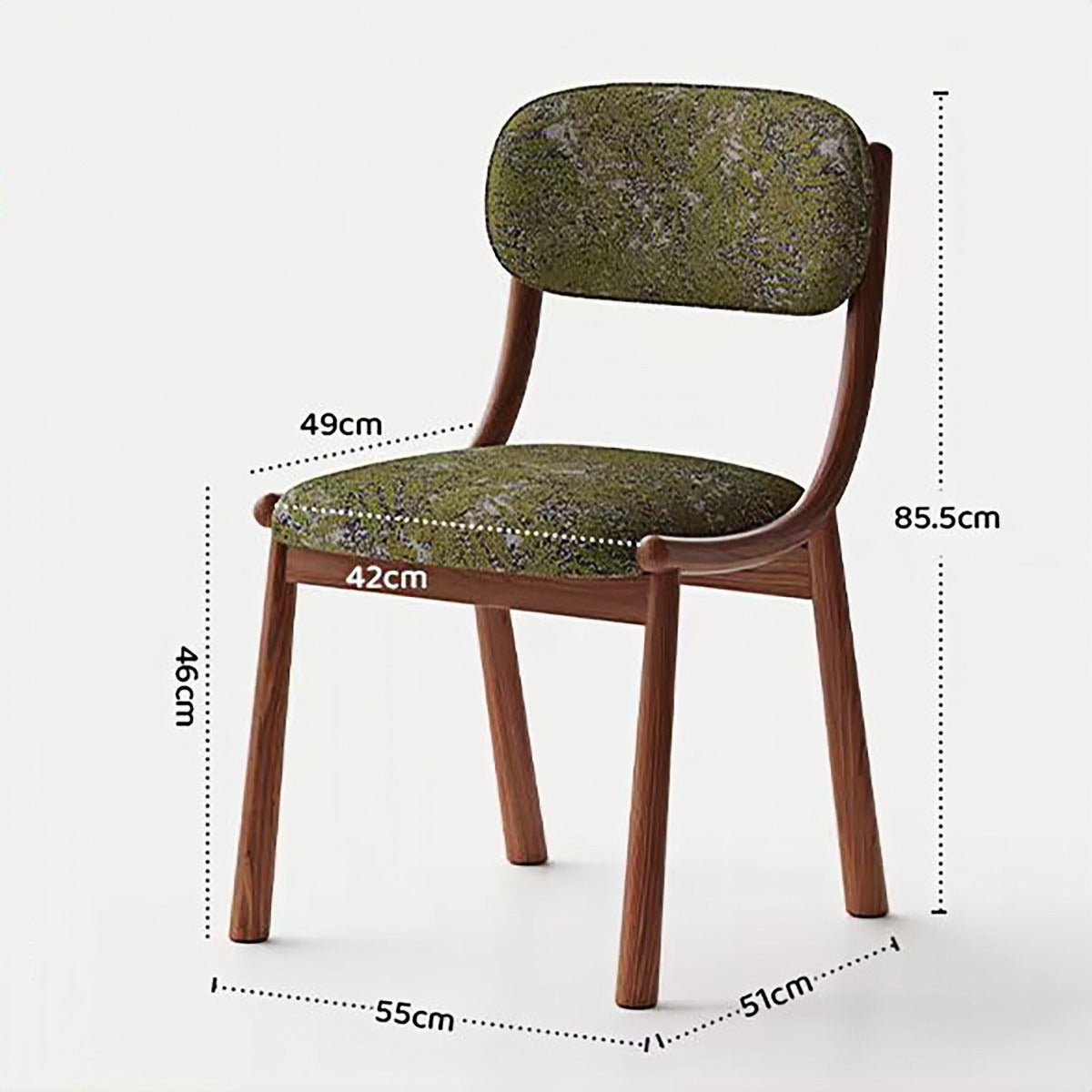 Sean Chair – Vintage Minimalist Solid Wood Dining Chair