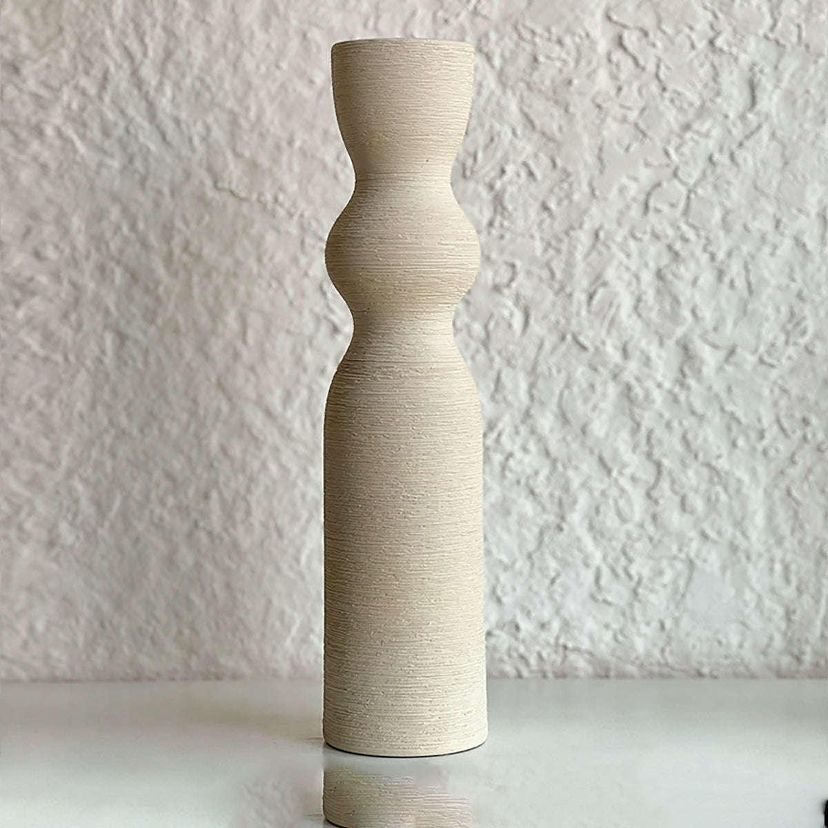 Ceramic Vase - Modern Home Decor with Sleek, Brushed Finish for Elegant Spaces