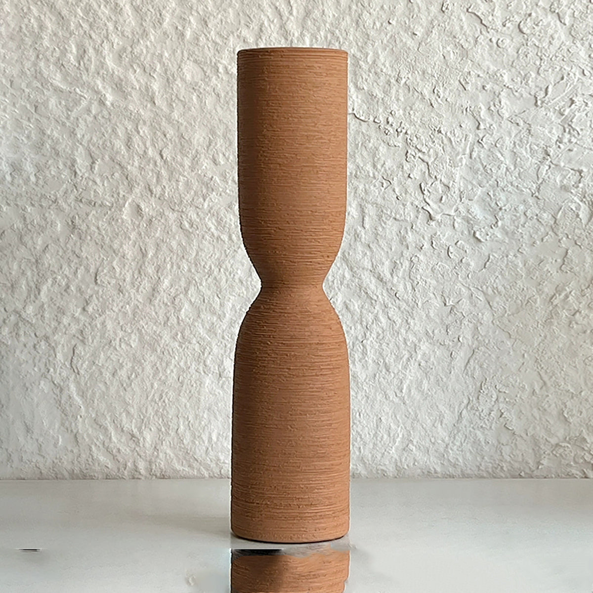 Ceramic Vase - Modern Home Decor with Sleek, Brushed Finish for Elegant Spaces