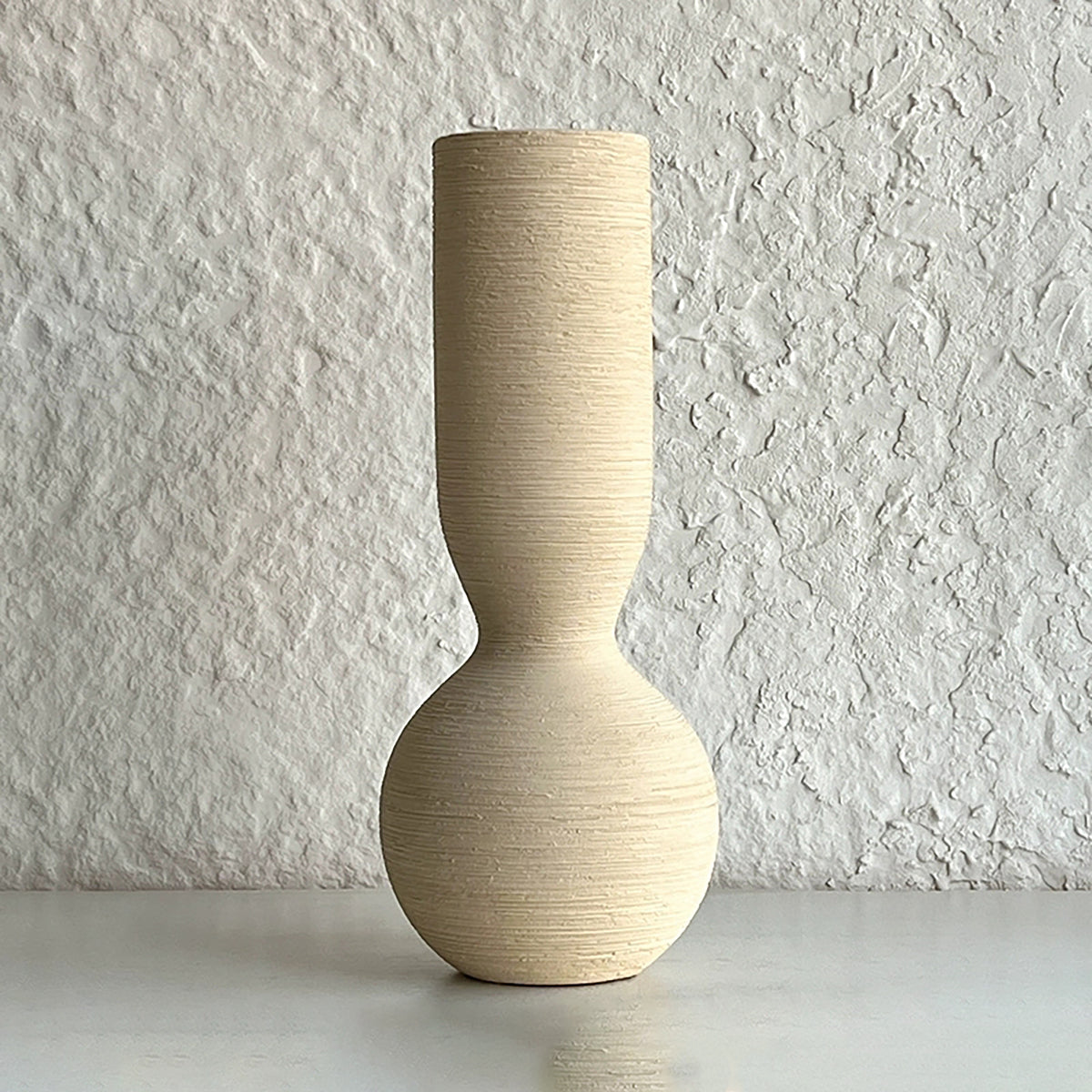 Ceramic Vase - Modern Home Decor with Sleek, Brushed Finish for Elegant Spaces