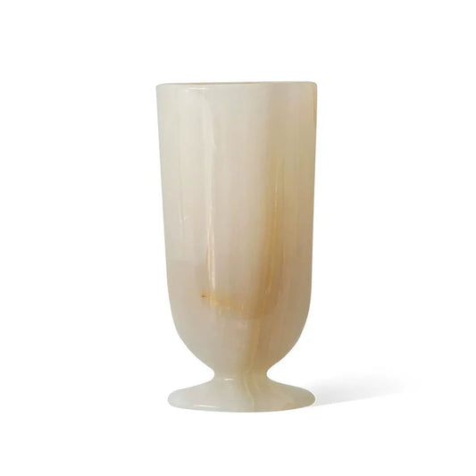 Marble Vase: Vintage French Wabi-Sabi Jade Style for Elegant Décor