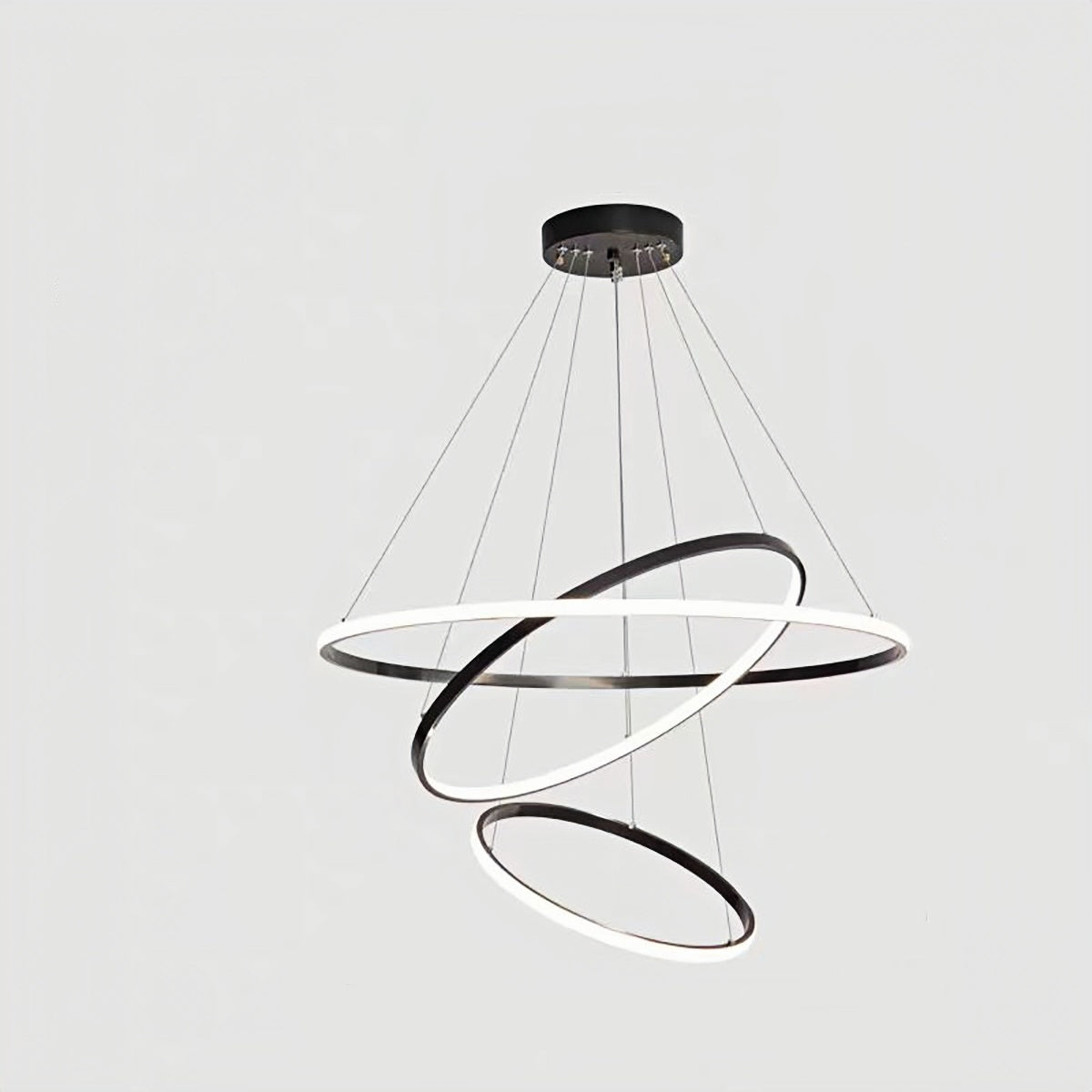 Brass Pendant Light - Modern Ring Pendant Lighting for Living & Dining