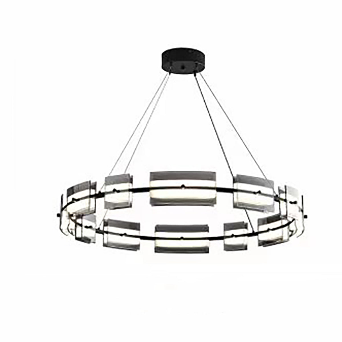 Art Deco Chandelier | Modern Glass Pendant Light for Dining & Bar