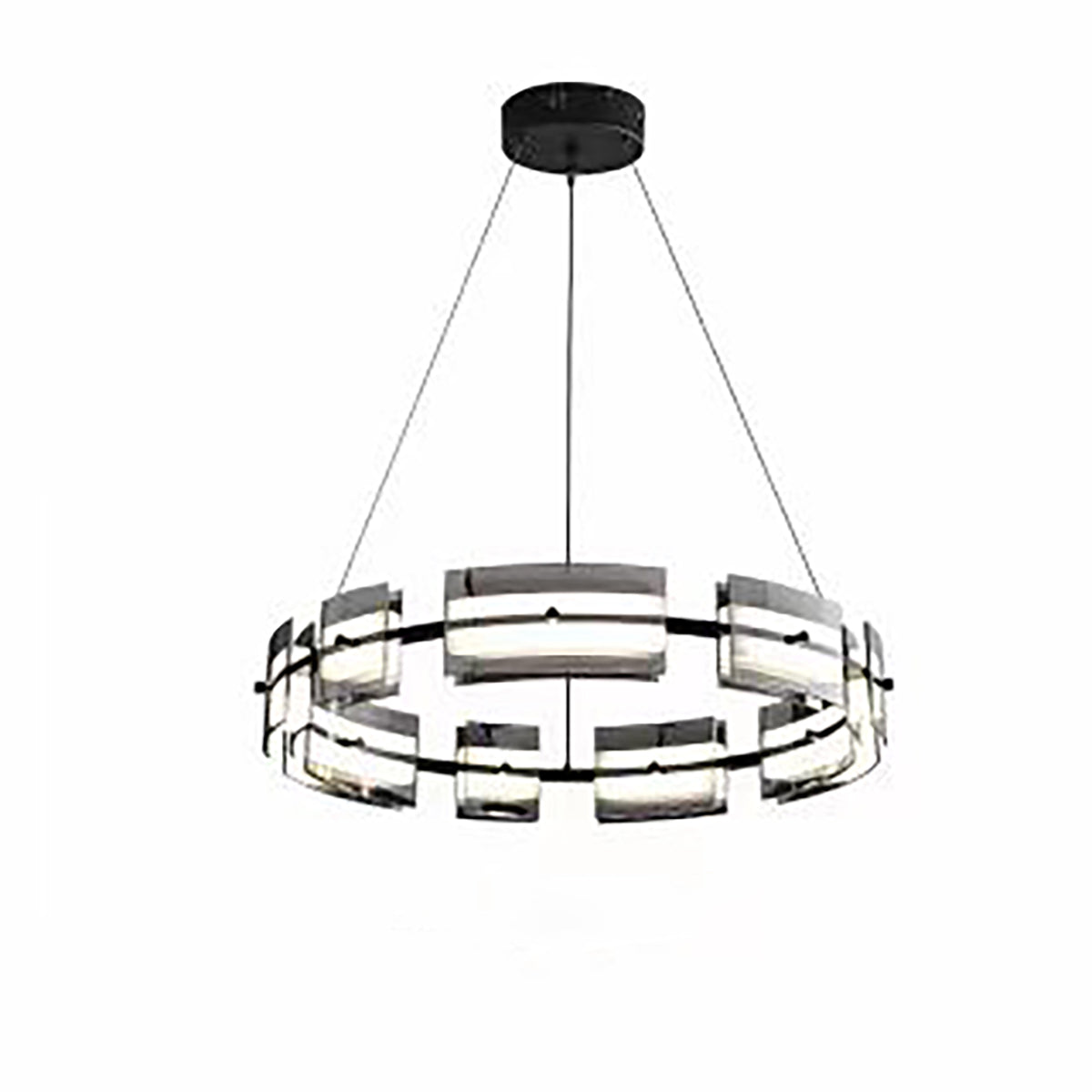 Art Deco Chandelier | Modern Glass Pendant Light for Dining & Bar