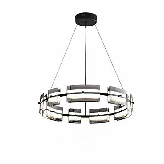 Art Deco Chandelier | Modern Glass Pendant Light for Dining & Bar