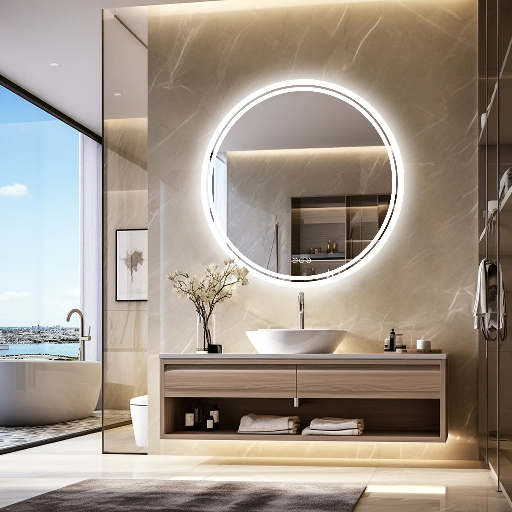 Bathroom Mirror with Lights - motivodecor.com