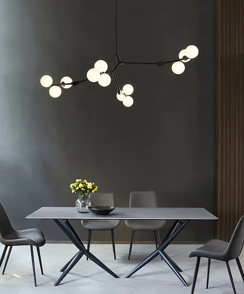 12 heads Chandelier Light with Customizable Hang Rods - orangme.com