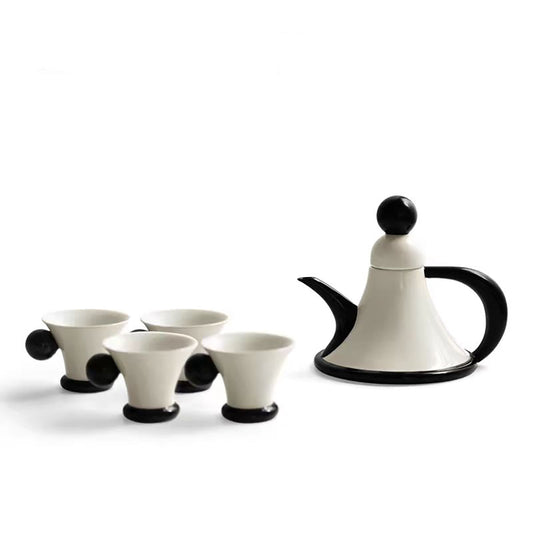 Vintage-Style Teapot and Teacup Set Elegant Home Afternoon Tea Set